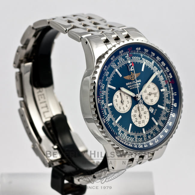 Breitling Watches Navitimer Heritage Stainless Steel Black Dial Watch A3535024/b554-SS Beverly Hills Watch Company Watches