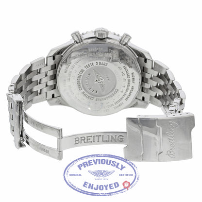 Breitling Navitimer World 46mm Stainless Steel Bracelet Black Dial A2432212/B726 C6ZYUQ - Beverly Hills Watch Company