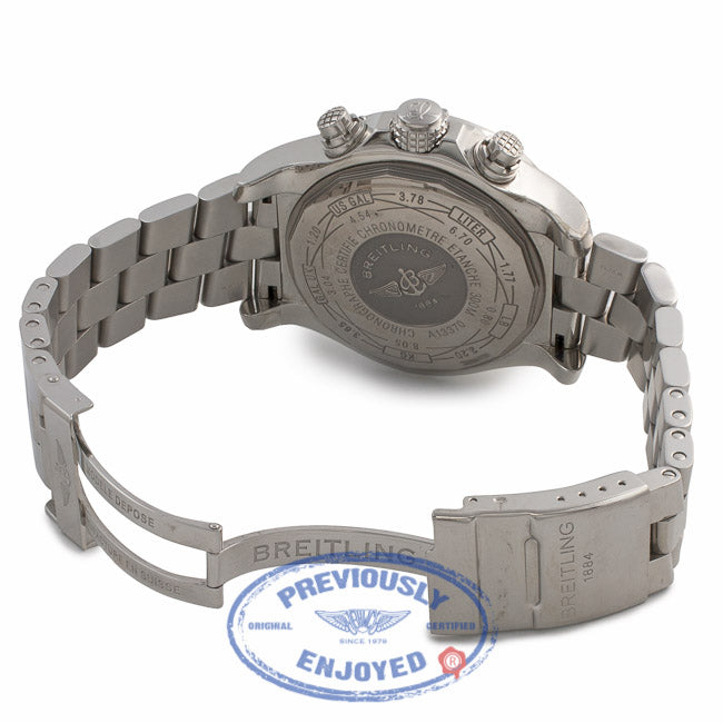 Breitling Aeromarine Super Avenger Stainless Steel White Dial A1337011/A660 RZM7W9 - Beverly Hills Watch Store