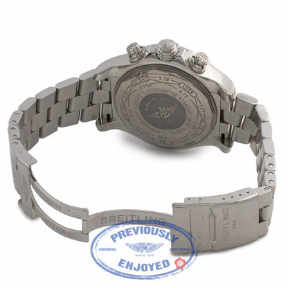 Breitling Aeromarine Super Avenger Stainless Steel White Dial A1337011/A660 RZM7W9 - Beverly Hills Watch Store