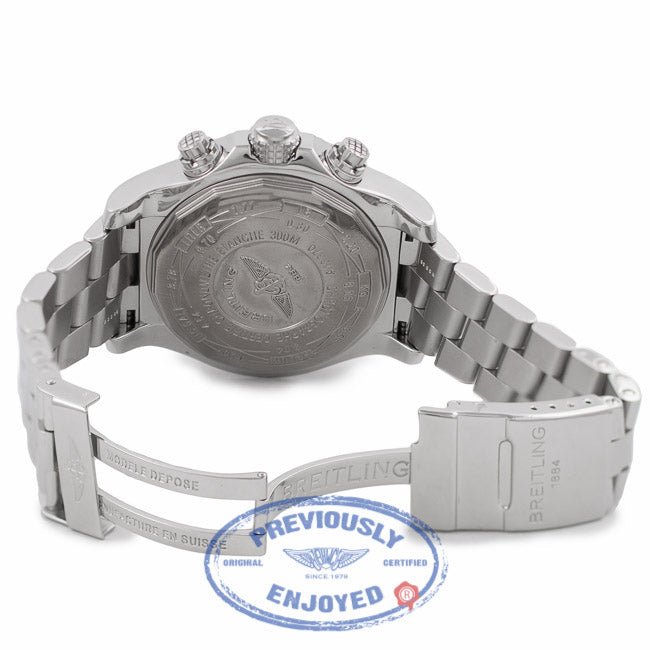 Breitling Super Avenger 48MM Chronograph White Dial A1337011/A660 A6J63U - Beverly Hills Watch Company Watch Store