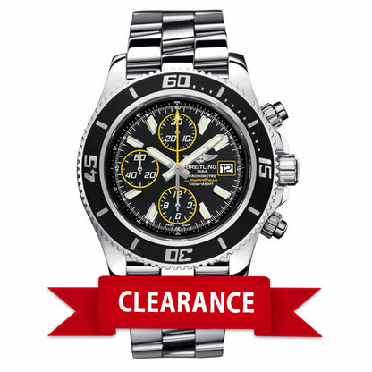 Breitling Superocean Chronograph II Stainless Steel Abyss Yellow Second Hand A13341A8/BA82 2NTTLJ - Beverly Hills Watch Company Watch Store