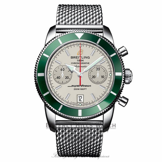Breitling Superocean Heritage Chronograph 44MM White Dial A2337036/G753 IU2YFT - Beverly Hills Watch Company Watch Store