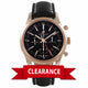 Breitling Transocean Chronograph GMT Black Dial 18k Rose Gold Black Alligator Strap RB045112/BC68 - Beverly Hills Watch Company Watch Store