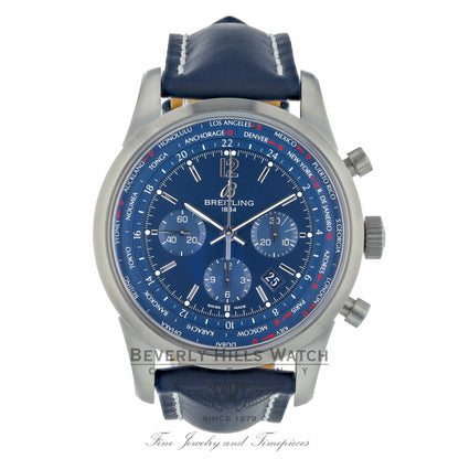 Breitling Transocean Chronograph Unitime 46MM AB0510U9/C879-101X D681FT - Beverly Hills Watch Company