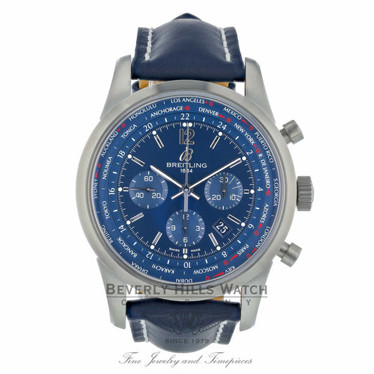 Breitling Transocean Chronograph Unitime 46MM AB0510U9/C879-101X D681FT - Beverly Hills Watch Company