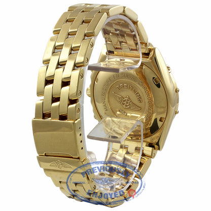 Breitling Windrider chronomat 40mm Customized Blue Dial Gold Sub-Dials K13048 4U2Z3W - Beverly Hills Watch Company