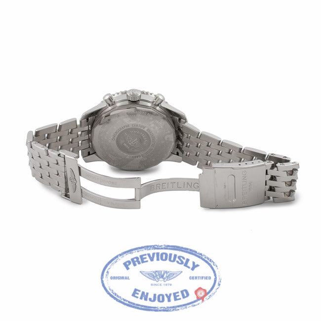 Breitling Navitimer World Stainless Steel Silver Dial A2432212/G571 Q4AUXU - Beverly Hills Watch Company Watch Store