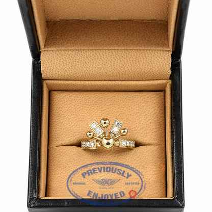Bulgari Yellow Gold and Diamond Ring 345849 3F4JYN
