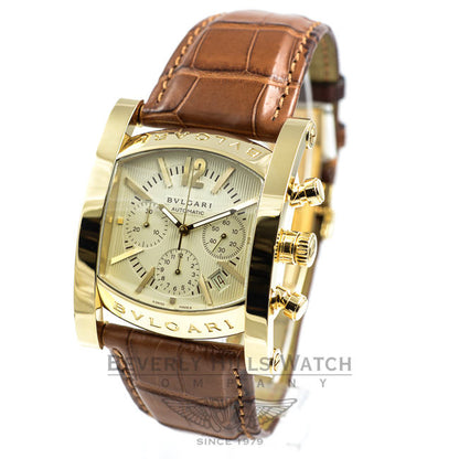 Bulgari Assioma 48mm Chronograph Yellow Gold Watch AA48C13GLDCH Beverly Hills Watch Company Watch Store