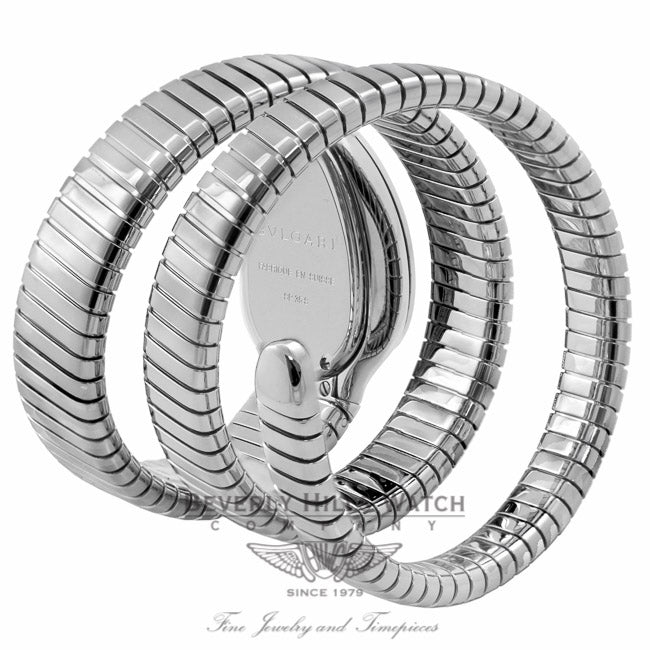 Bulgari Serpenti Stainless Steel Silver Dial SP35C6SS.2T 8FJ4PD - Beverly Hills Watch Company