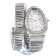 Bulgari Serpenti Tubogas 35MM Stainless Steel Silver Dial Diamond SP 35 S K6T9RC - Beverly Hills Watch Comapny Watch Store