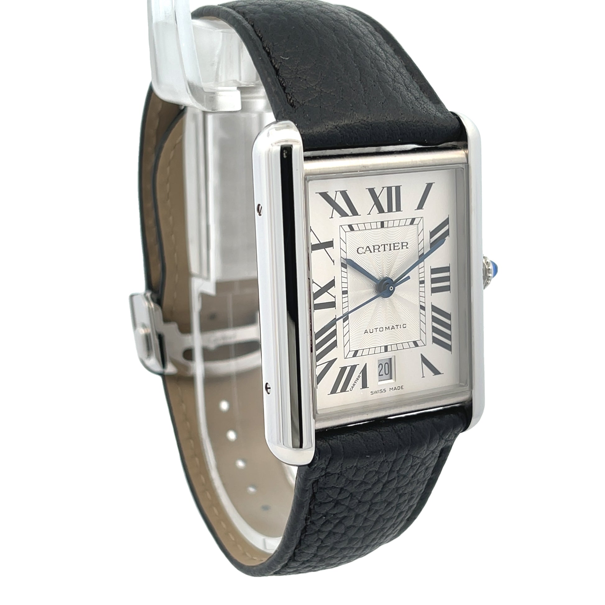 Cartier Must Tank Extra Large Stainless Steel WSTA0040 - Beverly Hills Watch Company