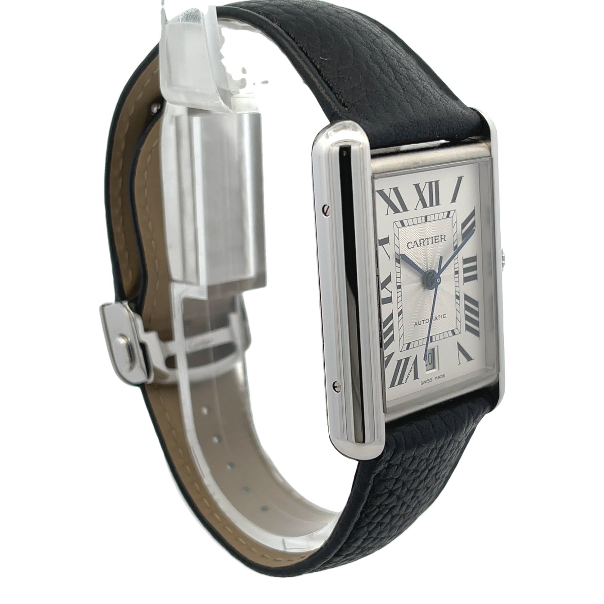 Cartier Must Tank Extra Large Stainless Steel WSTA0040 - Beverly Hills Watch Company