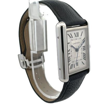 Cartier Must Tank Extra Large Stainless Steel WSTA0040 - Beverly Hills Watch Company