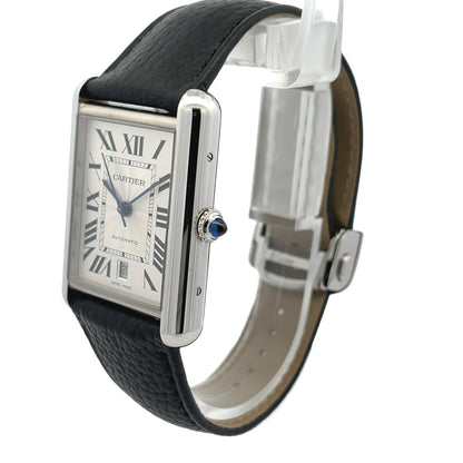 Cartier Must Tank Extra Large Stainless Steel WSTA0040 - Beverly Hills Watch Company