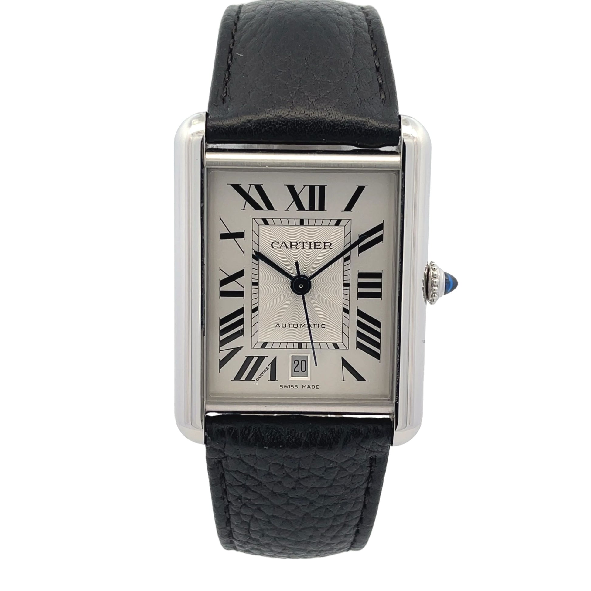 Cartier Must Tank Extra Large Stainless Steel WSTA0040 - Beverly Hills Watch Company