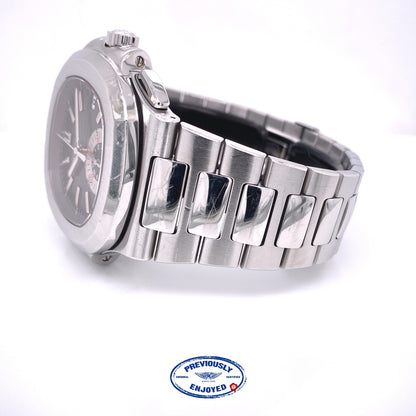 Patek Philippe Nautilus Chronograph Blue Dial Stainless Steel 5980/1A-001 C7434K - Beverly Hills Watch Company