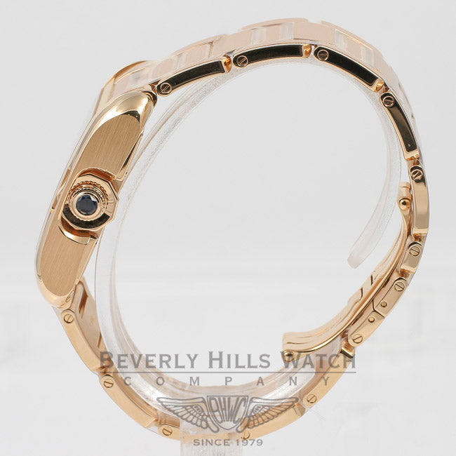 Cartier Tank Anglaise Medium 18K Rose Gold Bracelet Silver Roman Dial Automatic Watch W5310003 Beverly Hills Watch Company Watches