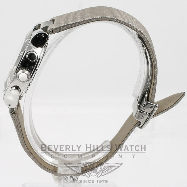 Cartier 21 Chronoscaph Ladies Stainless Steel Case Satin Strap Watch W1020012 Beverly Hills Watch Company Watches