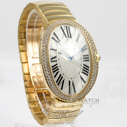 Cartier Baignoire 18K Yellow Gold Case/Bracelet Manual Wind Silver Roman Dial WB520021 Beverly Hills Watch Company Watches