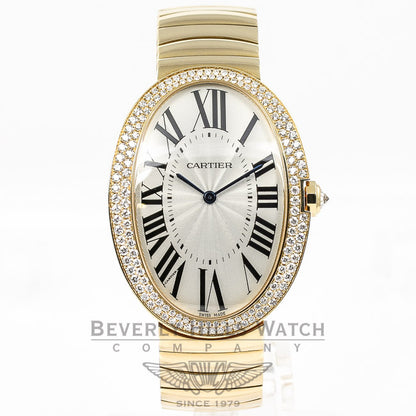 Cartier Baignoire 18K Yellow Gold Case/Bracelet Manual Wind Silver Roman Dial WB520021 Beverly Hills Watch Company Watches