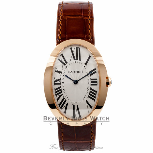 Cartier Baignoire Large 18k Rose Gold W8000002 PUBIZV - Beverly Hills Watch Company Watch Store