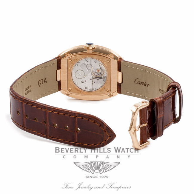 Cartier Baignoire Large 18k Rose Gold W8000002 PUBIZV - Beverly Hills Watch Company Watch Store