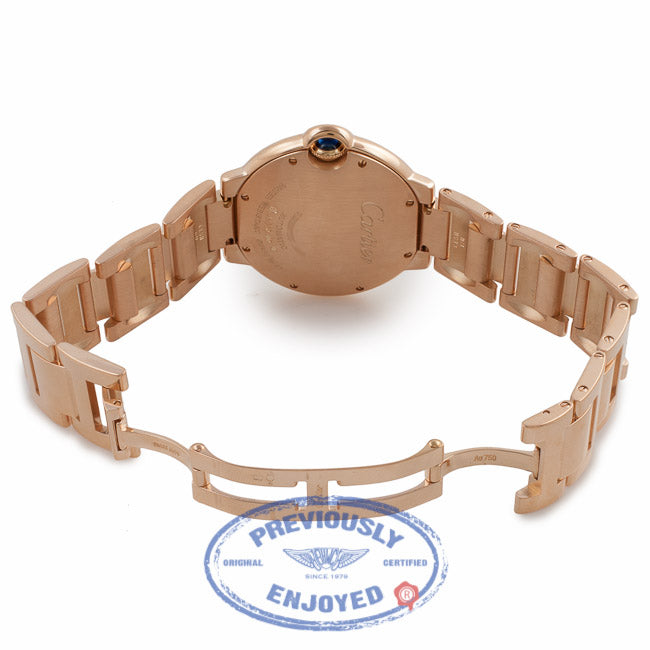 Cartier Ballon Bleu Medium 36mm Rose Gold W69004Z2 DPZR0F - Beverly Hills Watch Company Watch Store