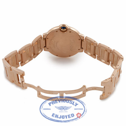 Cartier Ballon Bleu Medium 36mm Rose Gold W69004Z2 DPZR0F - Beverly Hills Watch Company Watch Store