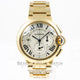 Cartier Ballon Bleu 18K Yellow Gold Case/Bracelet Silver Roman Numeral Dial Watch W6920008 Beverly Hills Watch Company Watches