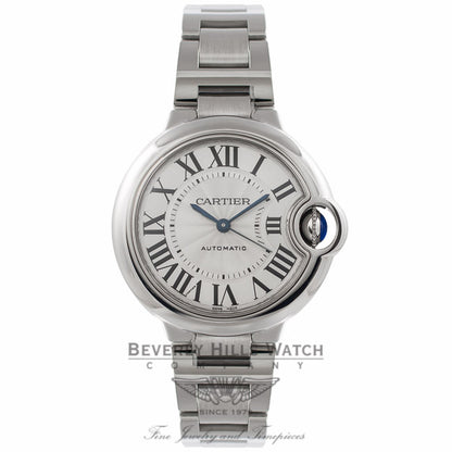 Cartier Ballon Bleu 33MM Stainless Steel Automatic W6920071 3GAVAA - Beverly Hills Watch Company Watch Store