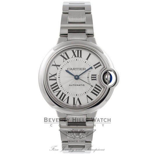 Cartier Ballon Bleu 33MM Stainless Steel Automatic W6920071 3GAVAA - Beverly Hills Watch Company Watch Store