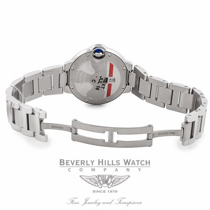 Cartier Ballon Bleu 33MM Stainless Steel Silver Dial W6920084 Z5HELR - Beverly Hills Watch Company Watch Store