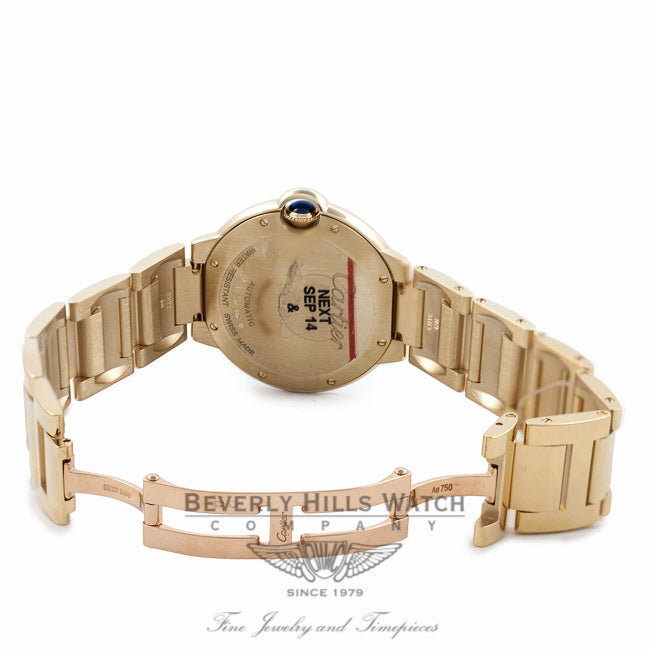 Cartier Ballon Bleu 36MM Medium 18k Yellow Gold W69003Z2 NL4E5W - Beverly Hills Watch Company Watch Store