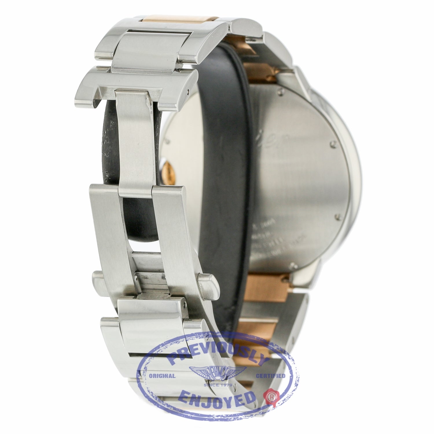 Cartier Ballon Bleu 42mm Rose Gold and Stainless Steel Chocolate Dial W6920032 VTPCN0 - Beverly Hills Watch Company