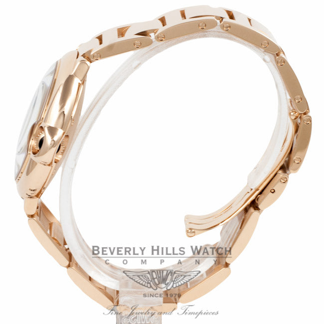 Cartier Ballon Bleu Medium 18k Rose Gold Silver Dial Automatic W69004Z2 84MP97 - Beverly Hills Watch Company Watch Store