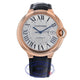 Cartier Ballon Bleu Large 42mm Rose Gold Silver Dial W6900651 9VWW09 - Beverly Hills Watch Company