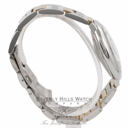 Cartier Ballon Bleu Large 18k Yellow Gold Stainless Steel Silver Dial W69009Z3 RWTRDL - Beverly Hills Watch Company