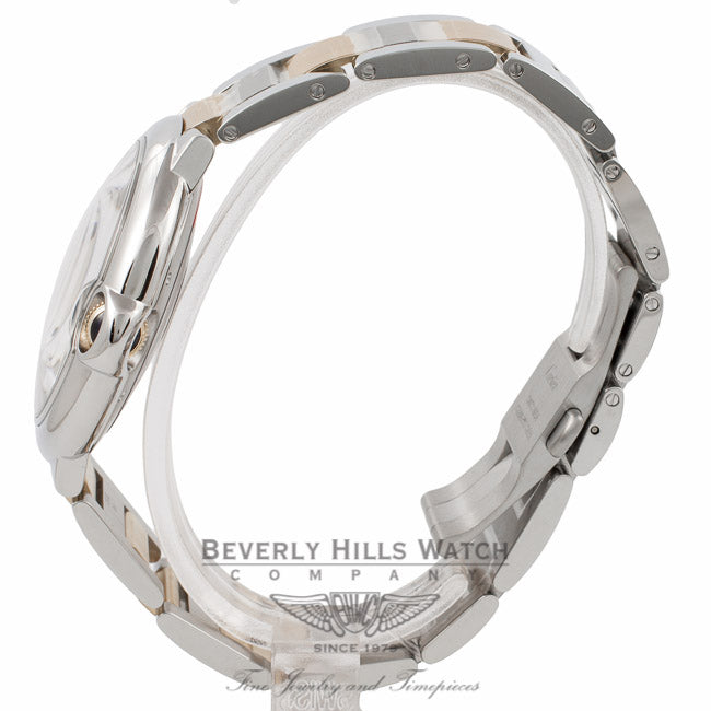 Cartier Ballon Bleu Large 18k Yellow Gold Stainless Steel Silver Dial W69009Z3 RWTRDL - Beverly Hills Watch Company