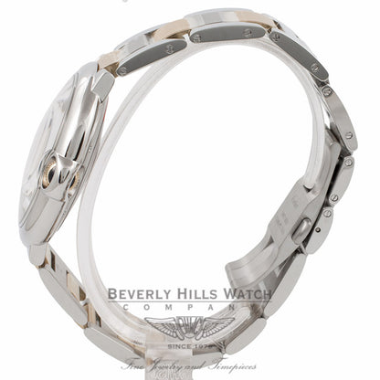 Cartier Ballon Bleu Large 18k Yellow Gold Stainless Steel Silver Dial W69009Z3 RWTRDL - Beverly Hills Watch Company