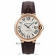 Cartier Ballon Bleu Medium 18k Rose Gold Silver Dial W6900456 HG6VQD - Beverly Hills Watch Company Watch Store