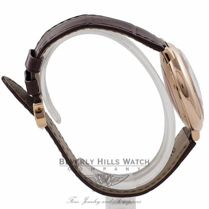 Cartier Ballon Bleu Medium 18k Rose Gold Silver Dial W6900456 HG6VQD - Beverly Hills Watch Company Watch Store