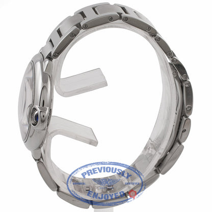 Cartier Ballon Bleu Medium 36MM Stainless Steel Silver Dial Automatic W6920046 TXPHKZ - Beverly Hills Watch Store