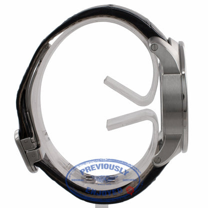 Cartier Calibre De Cartier 42MM Stainless Steel Black Alligator Strap W7100037 EV6HJT - Beverly Hills Watch Company