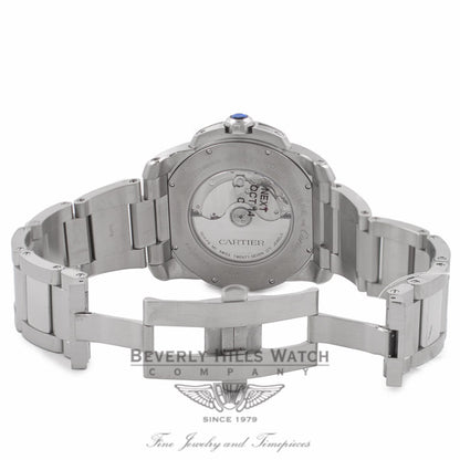 Cartier Calibre 42MM Automatic Steel Watch Black Dial Watch W7100016 ISYZ4W - Beverly Hills Watch Company Watch Store