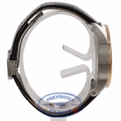 Cartier Calibre 42MM 18k Rose Gold Stainless Steel silver Dial W7100039 U6V4N9 - Beverly Hills Watch Company Watch Store
