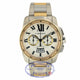 Cartier Calibre Chronograph 42MM Stainless and Rose Gold Watch W7100042 VC39AR - Beverly Hills Watch Company