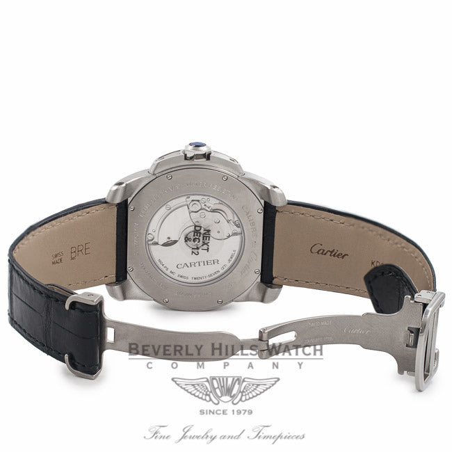 Cartier Calibre De Cartier 42MM Automatic Stainless Steel Black Dial W7100041 LHBWEE - Beverly Hills Watch Company Watch Store