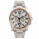 Cartier Calibre De Cartier Chronograph 42MM Stainless Steel 18k Rose Gold Bezel Silver Dial W7100042 16PBVB - Beverly Hills Watch Company Watch Store